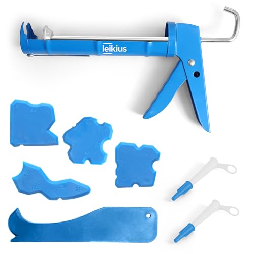 Leikius 9-inch blue caulk gun side view