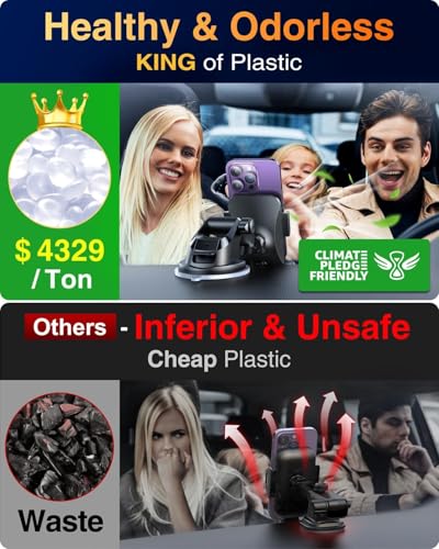 VANMASS phone holder attached to a vehicle air vent