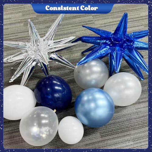 Navy and metallic blue balloons for celebrations