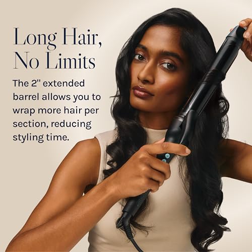 Close up of the 1.25 inch Bio Ionic curling iron barrel