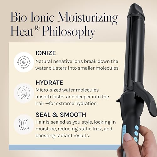 Detailed view of the Bio Ionic barrel tip
