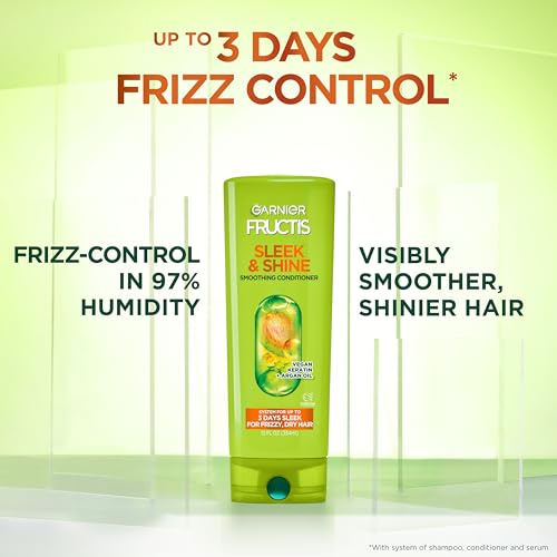 Garnier Fructis Sleek & Shine Conditioner bottle size 21 fl oz
