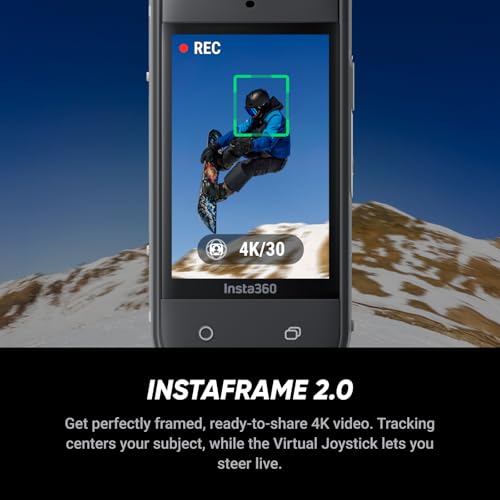 Insta360 X5 mounted on selfie stick