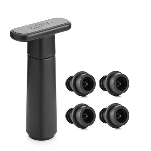 WOTOR Wine Vacuum Pump with 4 Wine Stoppers