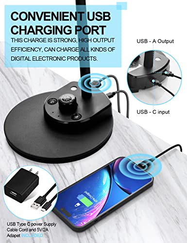 BOHON desk lamp flexible neck adjustment