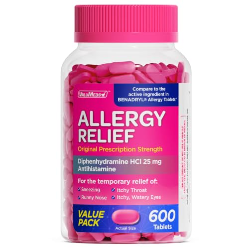 ValuMeds Diphenhydramine 600 count bottle
