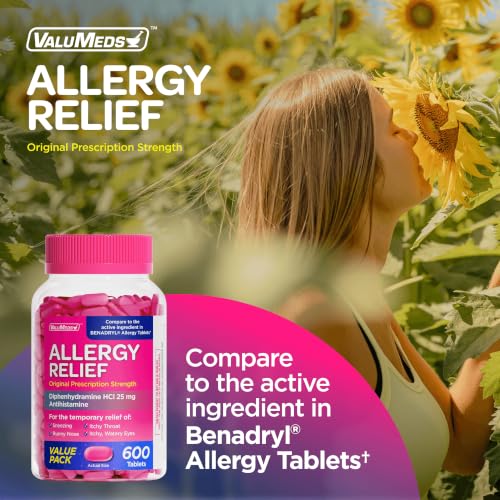 Front label of ValuMeds allergy medicine