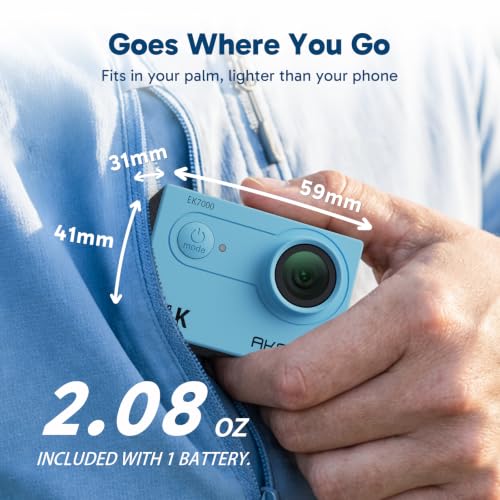 AKASO EK7000 top button layout