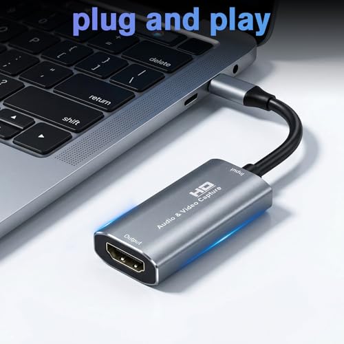 VIXLW capture card connected to laptop and game console