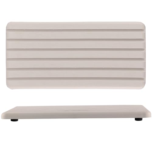 Two NiuYichee white diatomite stone trays