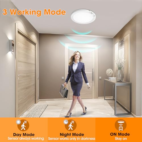 Side profile of Gotopceed wireless ceiling lamp