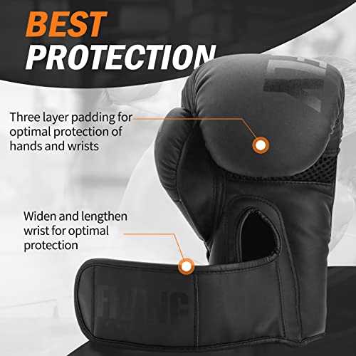 FIVING Boxing Gloves interior foam cushioning