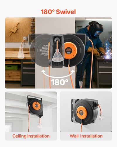 VEVOR Cord Reel extended view
