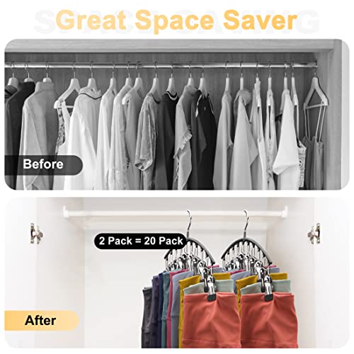 Black metal yoga pants organizer
