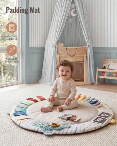 Soft texture detail of Blissful Diary baby mat