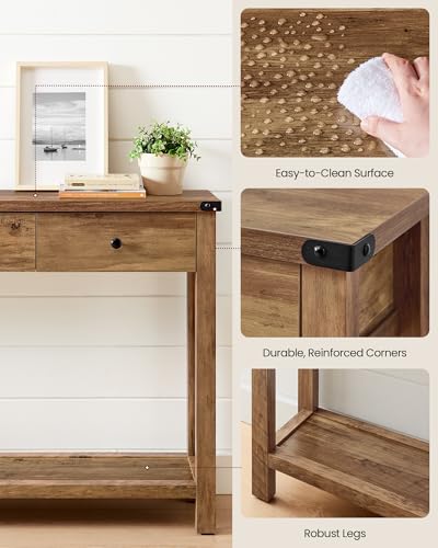 Narrow entryway console table