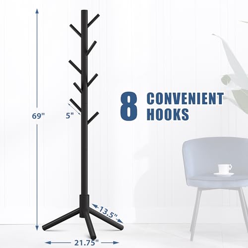 Haddockway coat rack eight hook detail