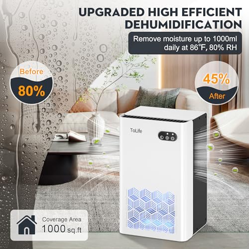 ToLife dehumidifier side profile with handle