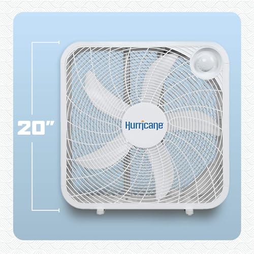 Hurricane Classic box fan white housing profile