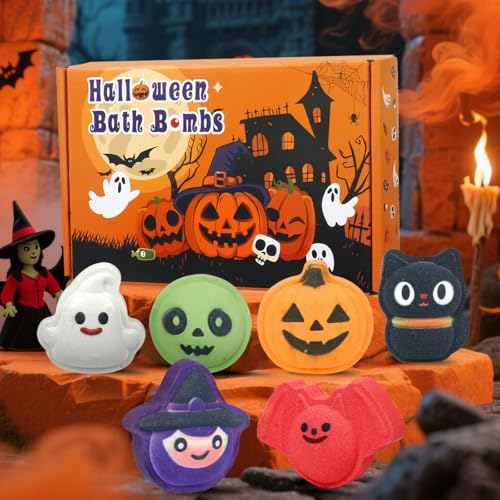 WARMLIFE Halloween Bath Bombs for Kids set