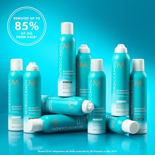 Close up of Moroccanoil Dry Shampoo branding