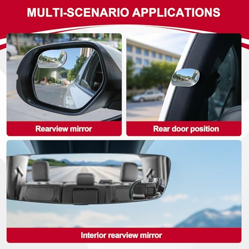 LivTee blind spot mirror installed on vehicle