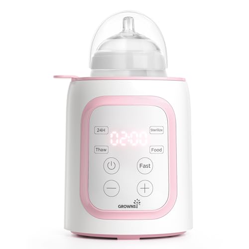 Grownsy 8-in-1 OG Fast Bottle Warmer in pink