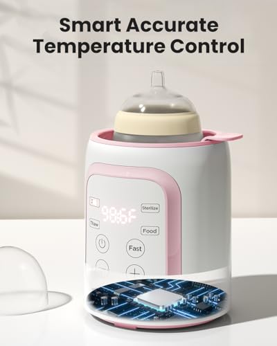 Top angle of the Grownsy 8-in-1 bottle warmer