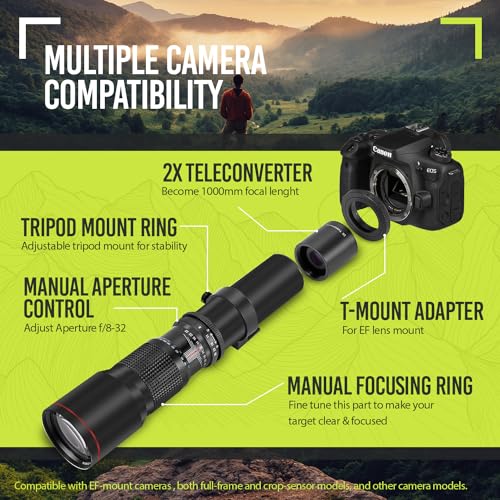 Big Mike's telephoto lens with 2X teleconverter attached
