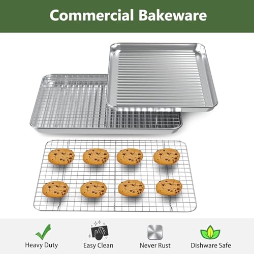 Two stainless steel baking sheets from Rottay
