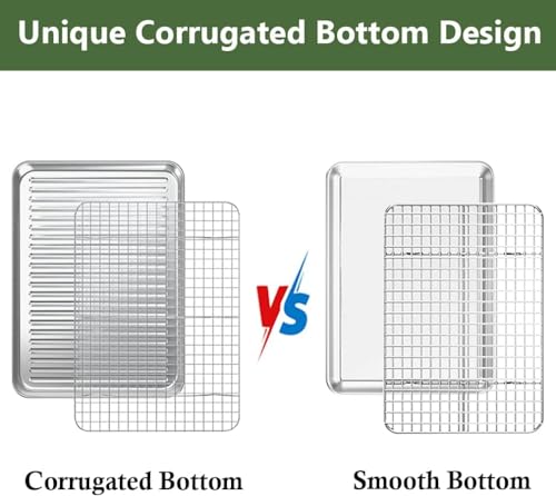 Rottay baking sheet corrugated surface detail