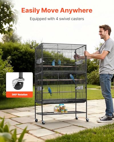 Bird cage slide-out cleaning tray