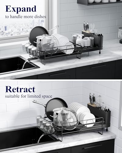 Kitsure dish drying rack components and assembly
