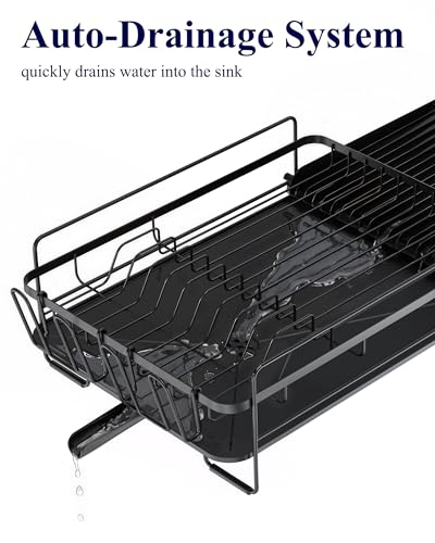 Black finish detail of Kitsure drying rack