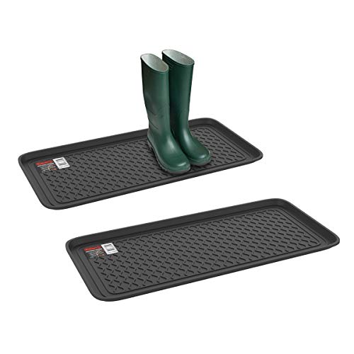 Stalwart All Weather Boot Tray 2-pack black