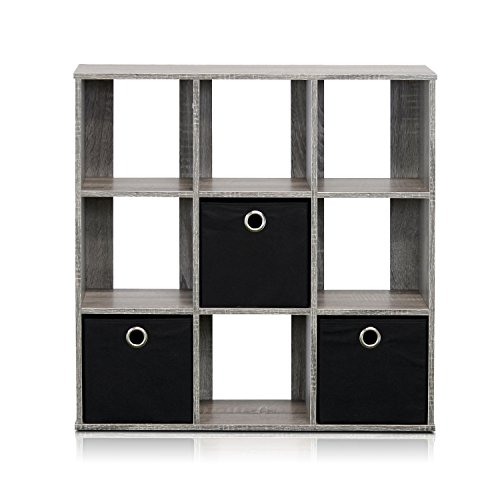 Furinno Simplistic 9 Cube Storage Organizer front view