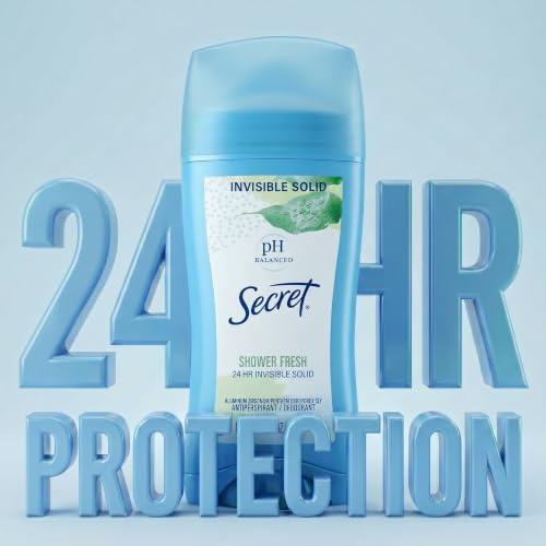Secret 24-hour sweat and odor protection