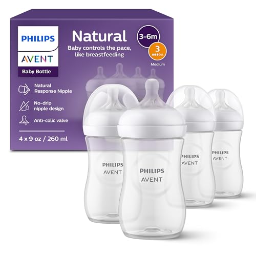 Philips Avent Natural 9 oz bottles four pack