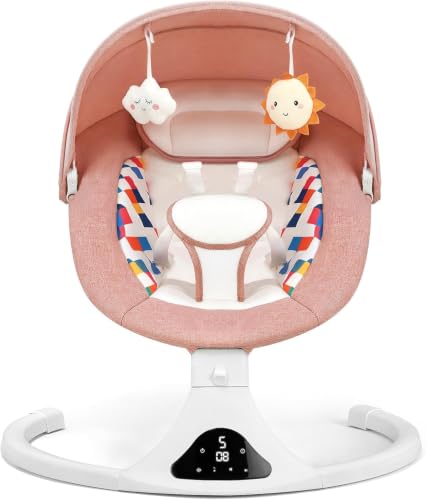 Feitiong Baby Swing for Infants in Pink