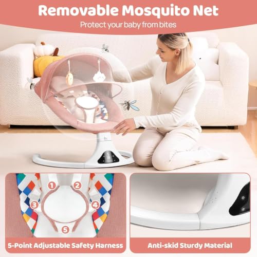 Portable base and power adapter for Feitiong baby swing
