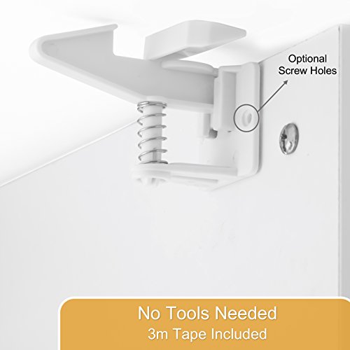 Adhesive baby proofing lock white
