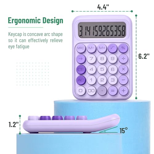 Close up of Mr. Pen calculator mechanical keyboard buttons