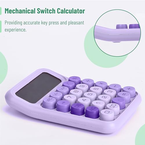 Side view of Mr. Pen 12-digit portable calculator