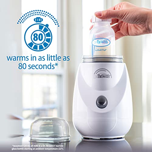 Dr. Brown's Insta-Feed warmer with bottle inserted