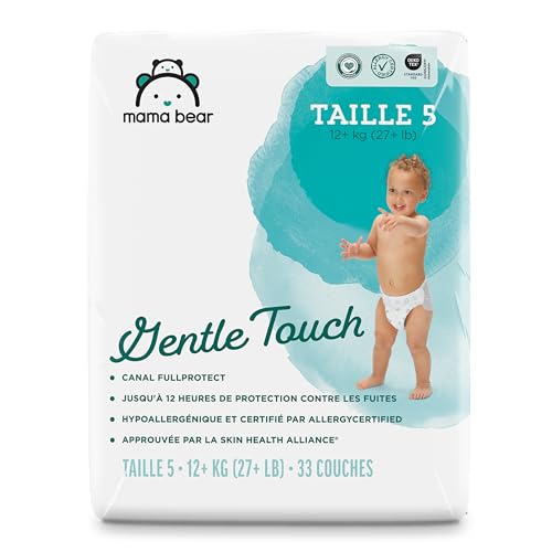 Package side detail of Mama Bear Size 5 diapers