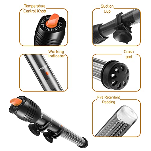 Orlushy heater with included suction cups