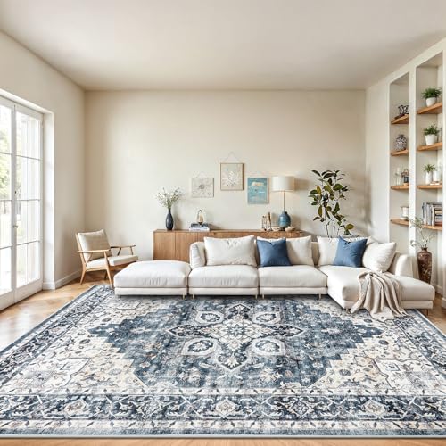 AMADA HOMEFURNISHING 8x10 blue area rug