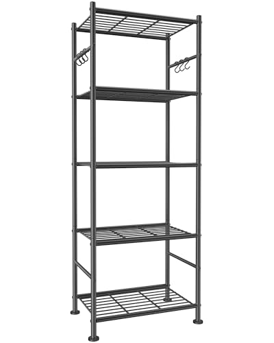 Sakugi 5-Tier Storage Rack black profile