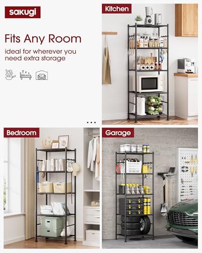 Sakugi storage rack with leveling feet detail