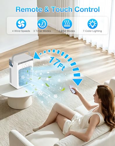 Portable Air Conditioner Mist Fan White